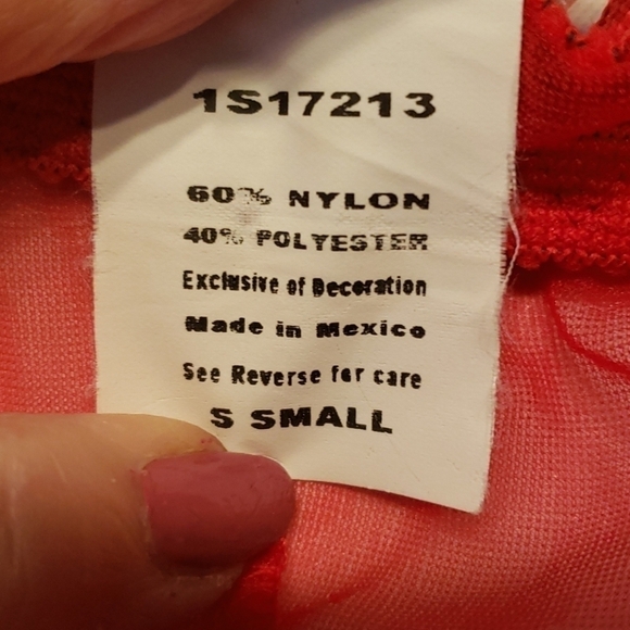 INTIMATO Amore Red Babydoll Teddy Set Satin Lace - Picture 10 of 16